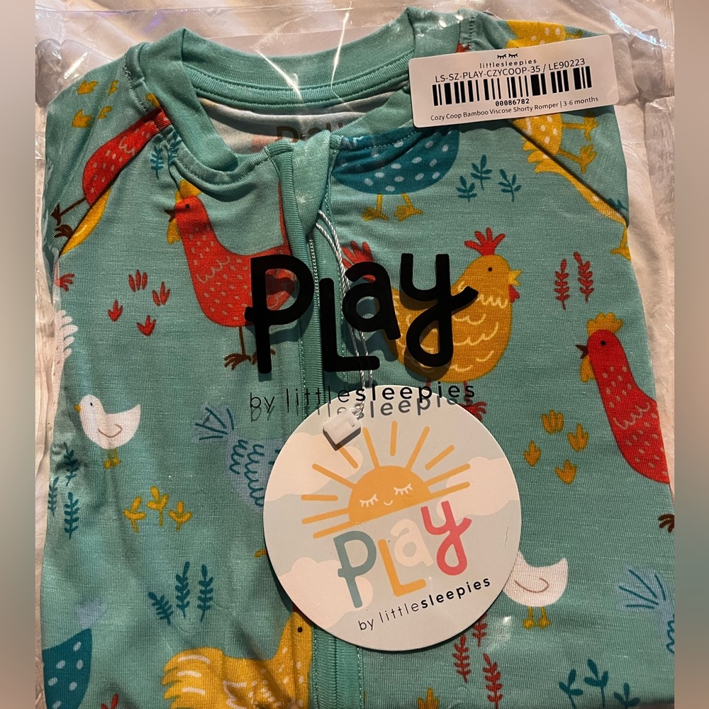 Little Sleepies Cozy Coup Bamboo Shorty Romper